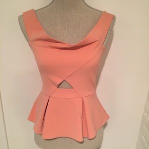 New Parker peplum top size s